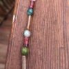 Shell Necklace with Agate and Jasper Beads - Image 3