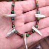 Shell Necklace with Agate and Jasper Beads - Image 4