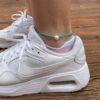 turquoise and pearl anklet