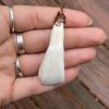 buffalo tooth pendant