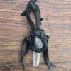 Quartz Crystal Pendant in Black Buckskin (NEW!)
