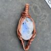 Moonstone w/ Tourmaline Pendant (NEW!)